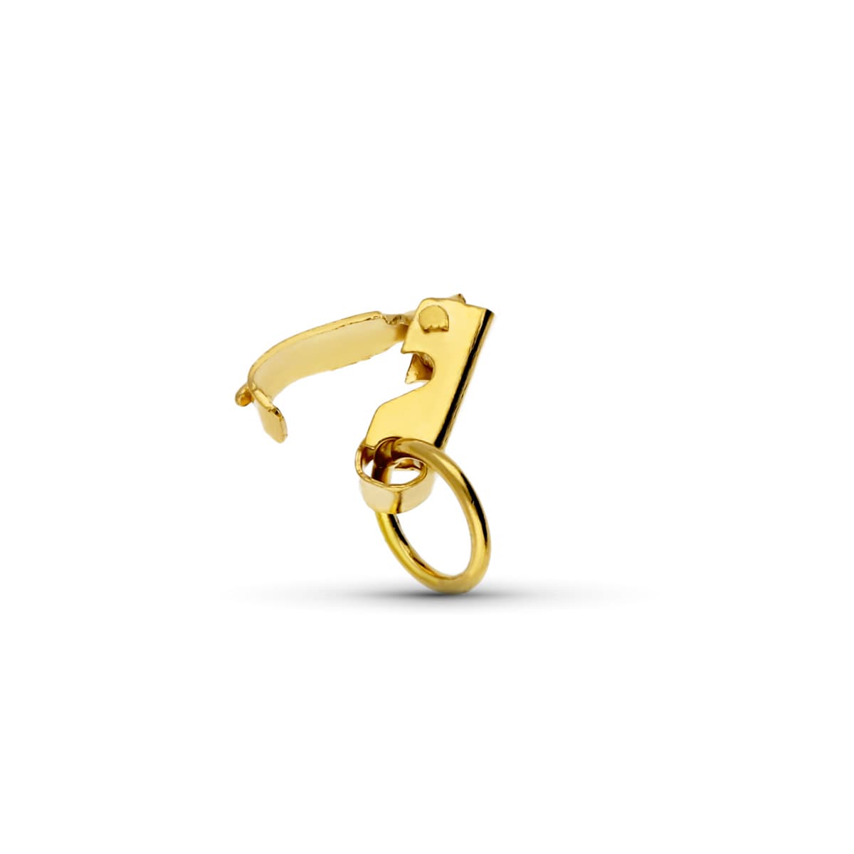Fornitura Cierre de Perrillo Grande de oro amarillo 18K