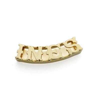 Colgante Nombre Personalizado 4 Letras. de oro amarillo 18K