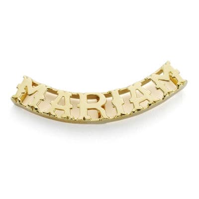 Colgante Nombre Personalizado 6 Letras. de oro amarillo 18K