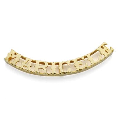 Colgante Nombre Personalizado 8 Letras. de oro amarillo 18K
