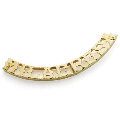 Colgante Nombre Personalizado 9 Letras. de oro amarillo 18K