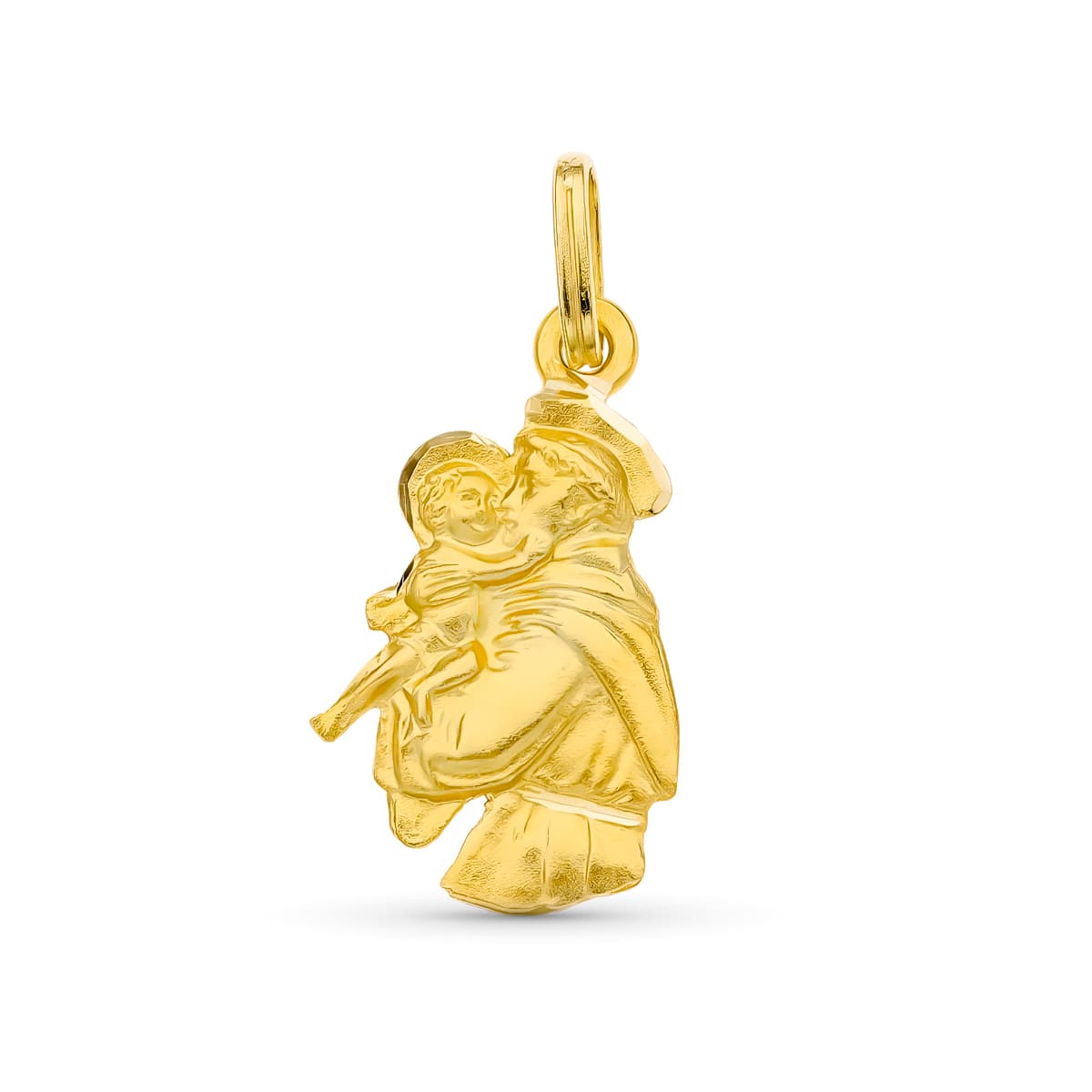 Medalla San Antonio Silueta 20 x 12 mm de oro amarillo 18K