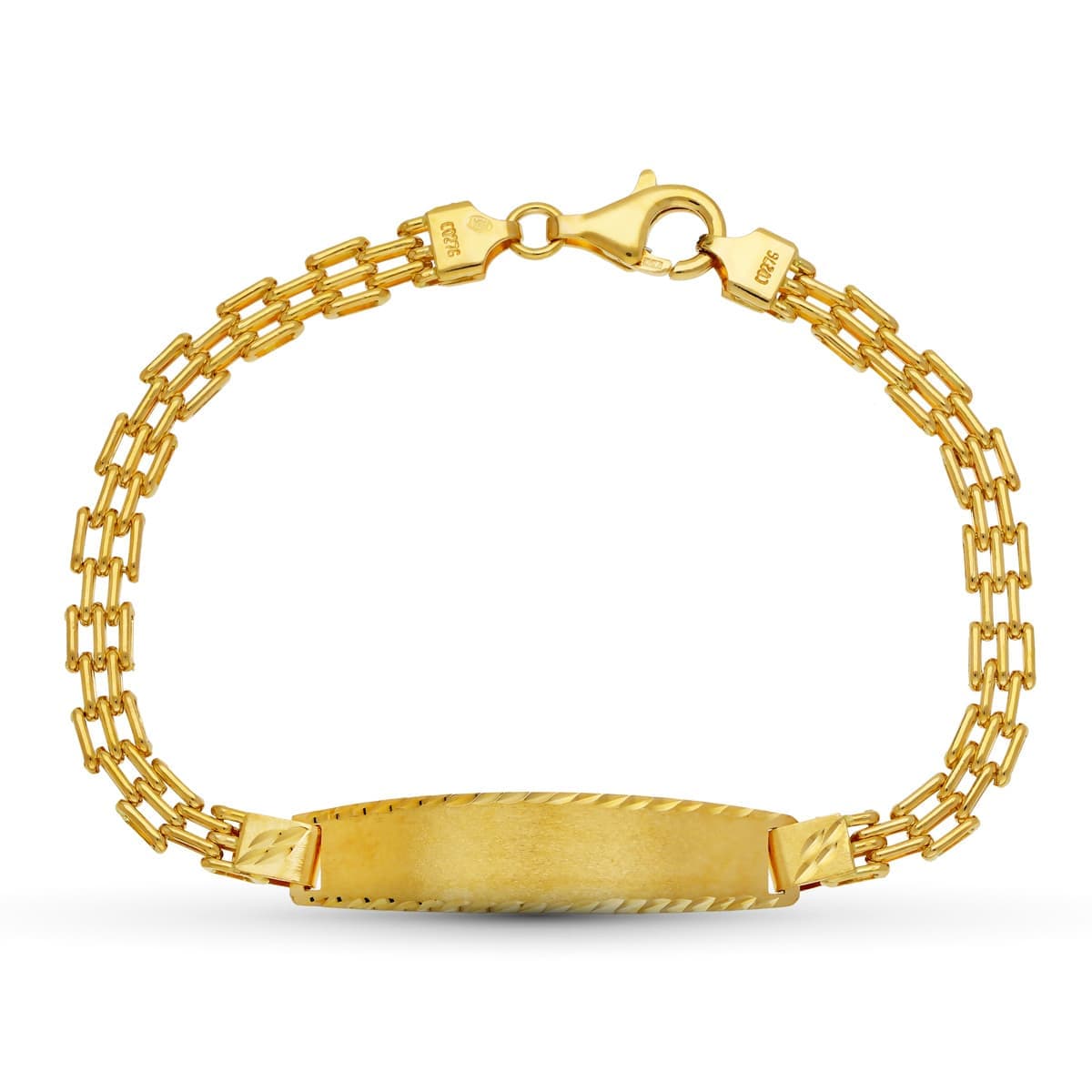 Pulsera Esclava Panter 19 cm de oro amarillo 18K