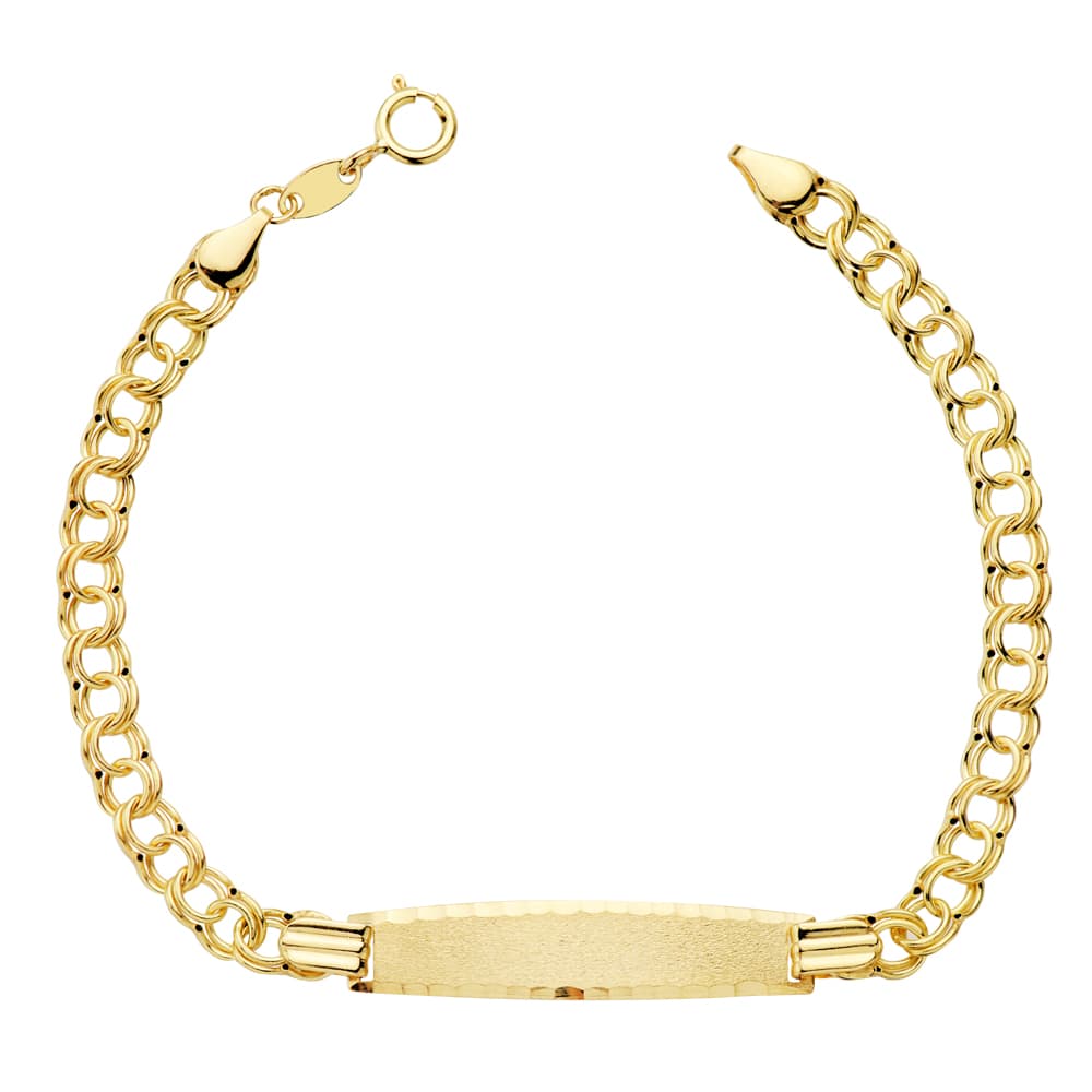 Pulsera Esclava Hungara Hueca 17 cm de oro amarillo 18K