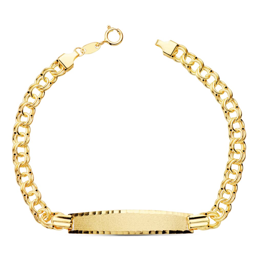 Pulsera Esclava Hungara 18,5 cm de oro amarillo 18K