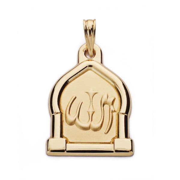 Medalla Ala Es Grande 24 mm de oro amarillo 18K