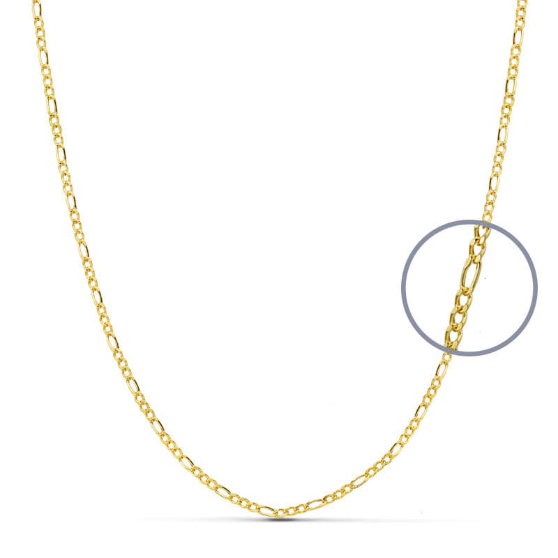 18K CADENA ORO AMARILLO CARTIER 45CM HUECA 1.5 MM