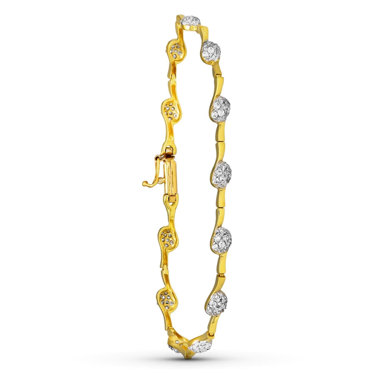 Pulsera Bicolor Circonitas 18K