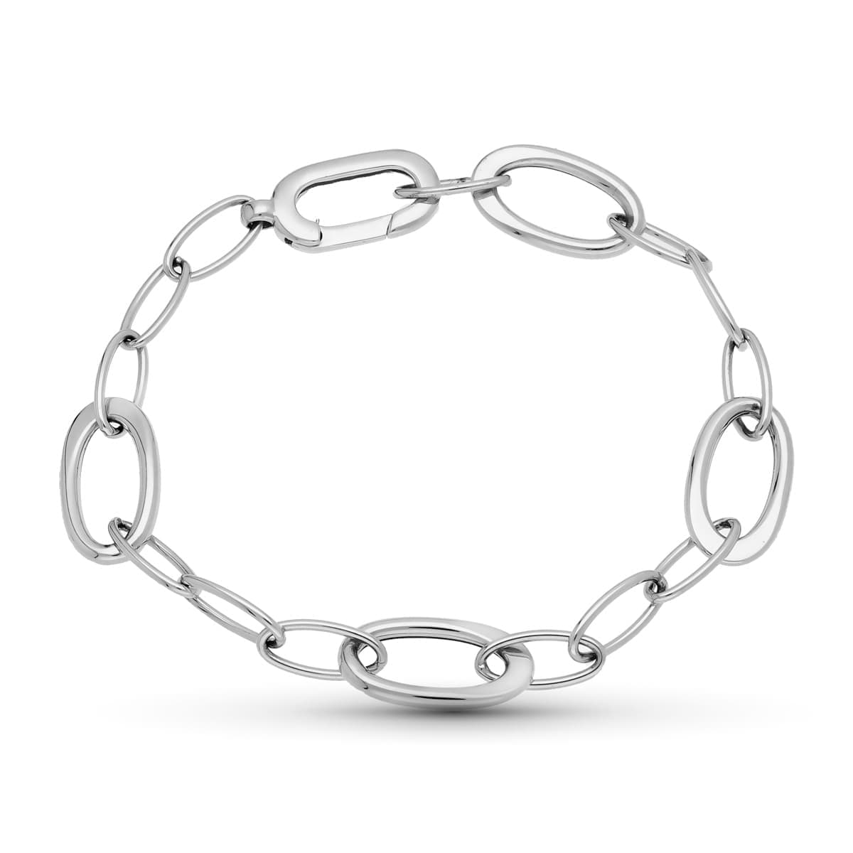 Pulsera 19,5 cm de oro blanco 18K