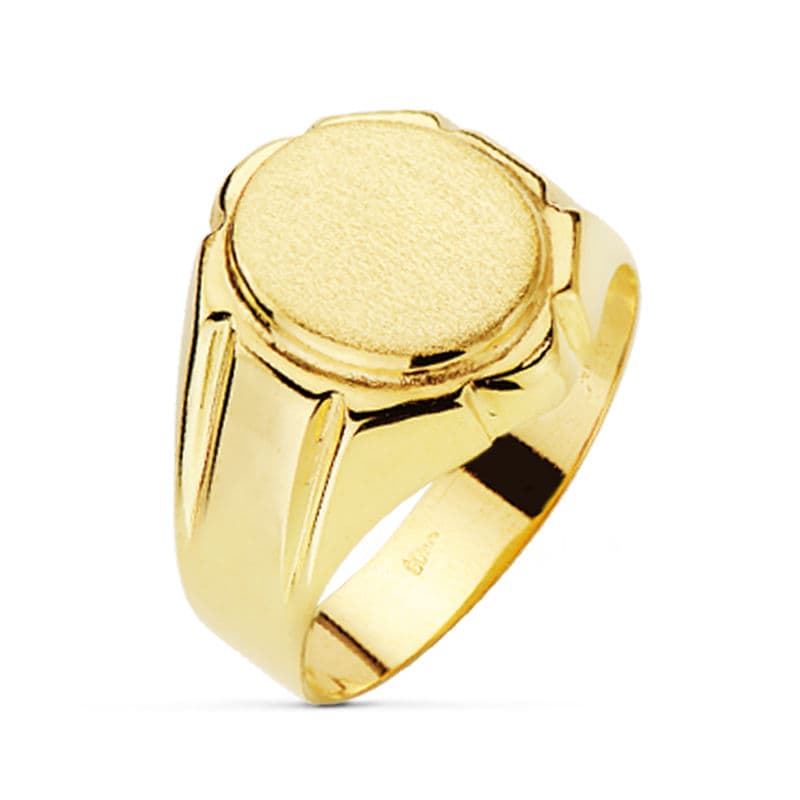 Sello Caballero Hueco. Zona Grabado: 12 x 10 mm de oro amarillo 9K