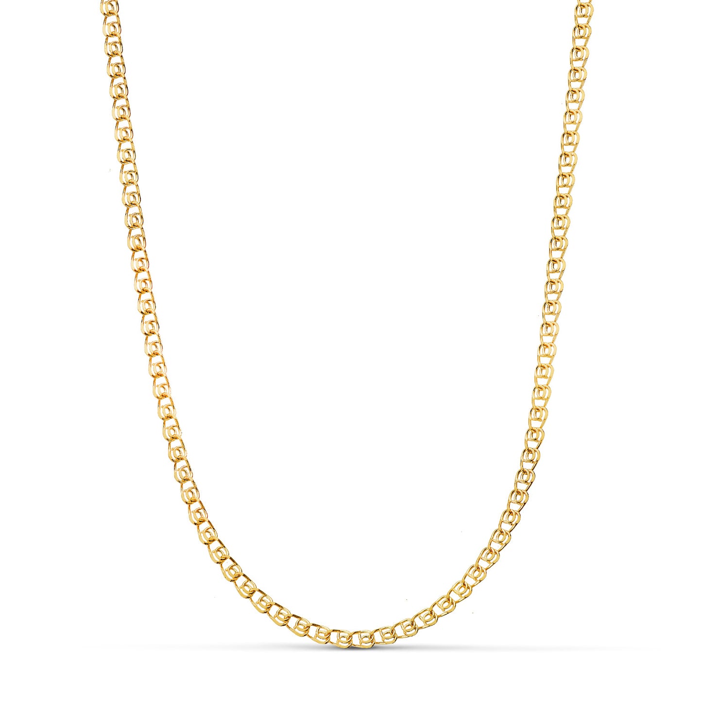 18K CADENA ORO AMARILLO TIPO LOVE ANCHO: 2,5 MM. LARGO: 40 CM