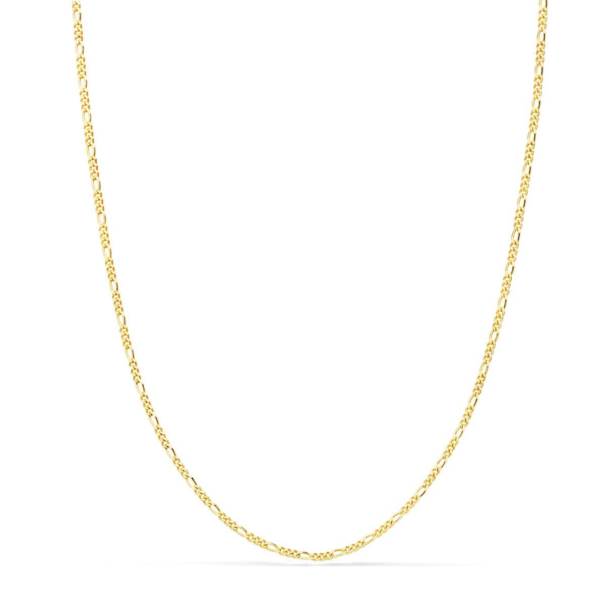18K CADENA ORO AMARILLO MACIZA CARTIER 3X1. LARGO 50CM ANCHO 1 MM