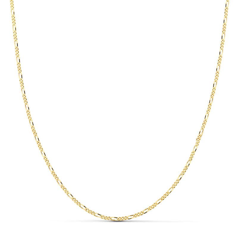 Cadena Maciza Cartier 3x1 60 cm 1 mm de oro amarillo 18K