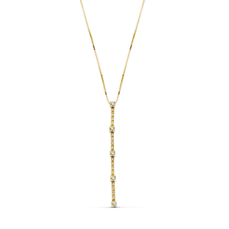 18K GARGANTILLA ORO AMARILLO CIRCONITA 45CM