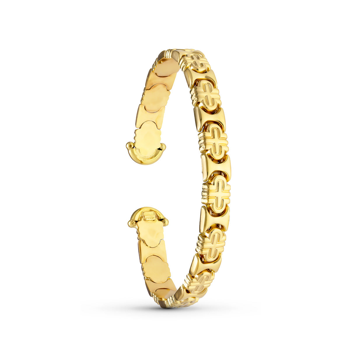 Pulsera Rigido 19 cm de oro amarillo 18K