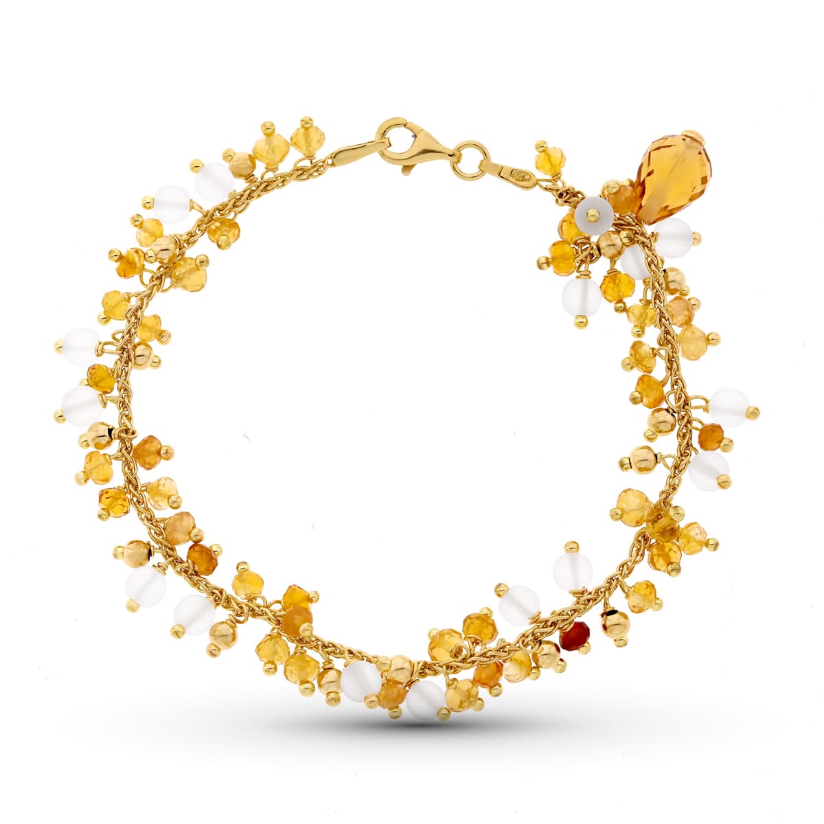 Pulsera Piedras de Color de oro amarillo 18K