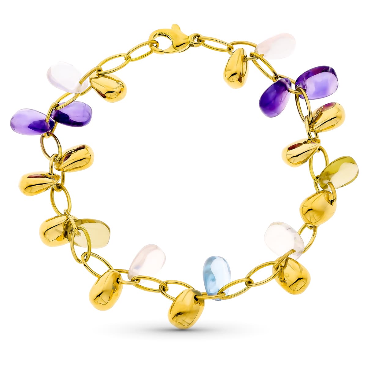 Pulsera Lagrimas Color de oro amarillo 18K