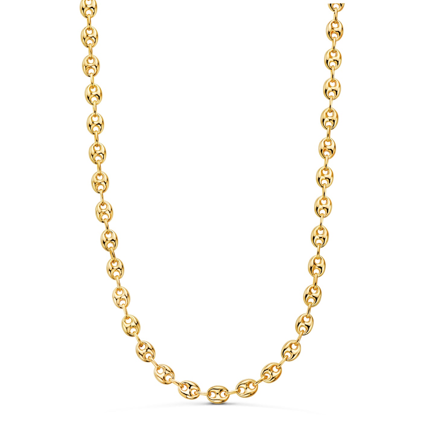 18K CADENA ORO AMARILLO CALABROTE HUECA ANCHO: 6,5X5MM. LARGO: 60CM