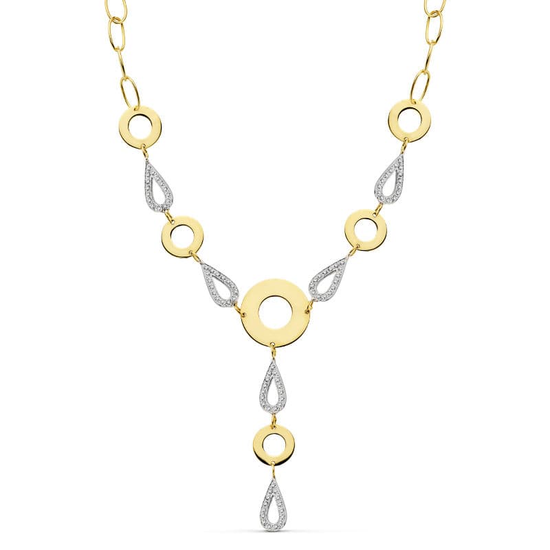 18K GARGANTILLA BICOLOR 38CM