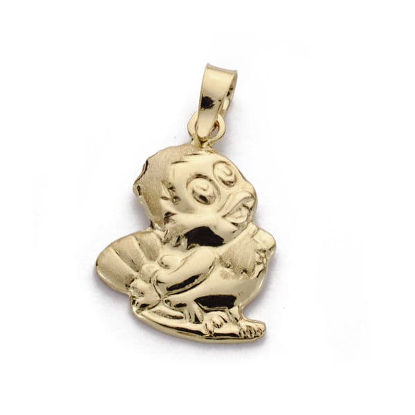 18K COLGANTE ORO AMARILLO POLLITO. 19X14 MM