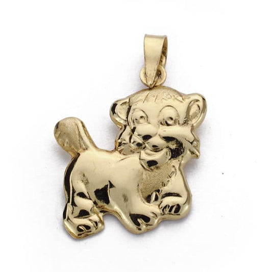 18K COLGANTE ORO AMARILLO TIGRE. 19X17 MM