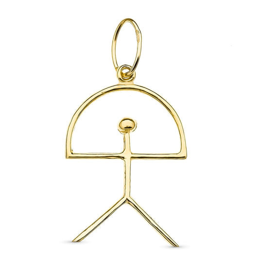 18K COLGANTE ORO AMARILLO INDALO. 30X20 MM