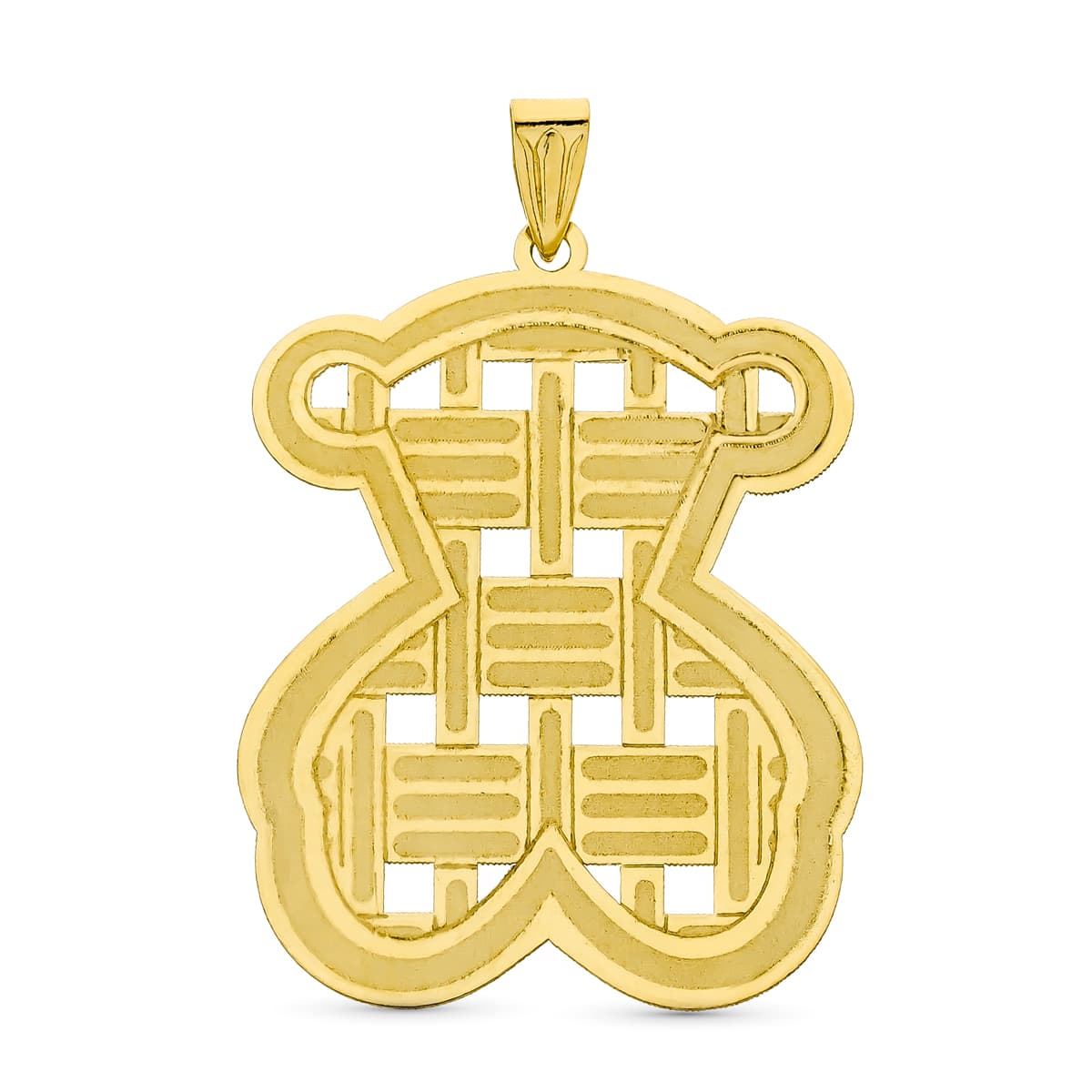 18K COLGANTE ORO AMARILLO LASER OSO. 32X24 MM