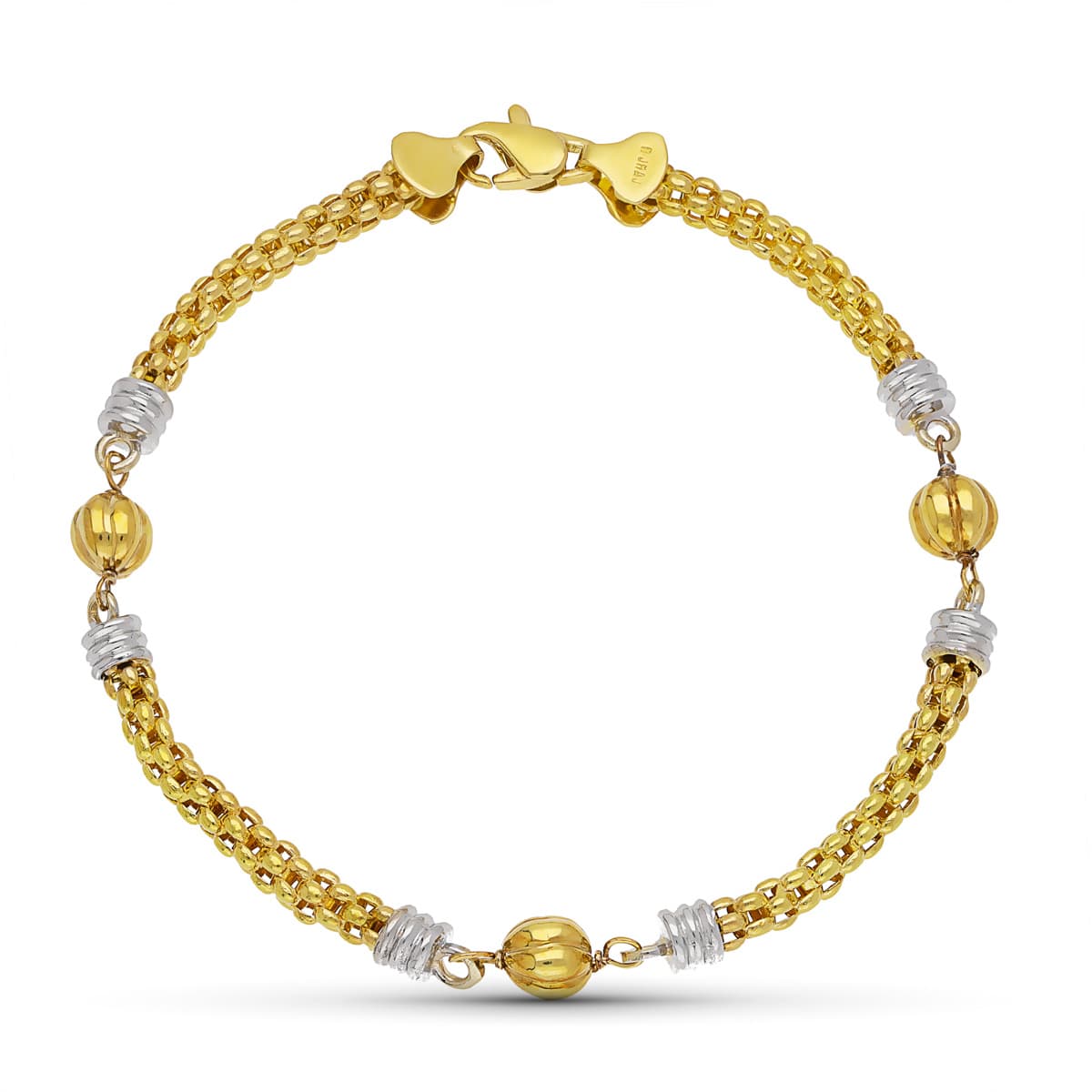Pulsera Bicolor Bola Gallon Bicolor 18K