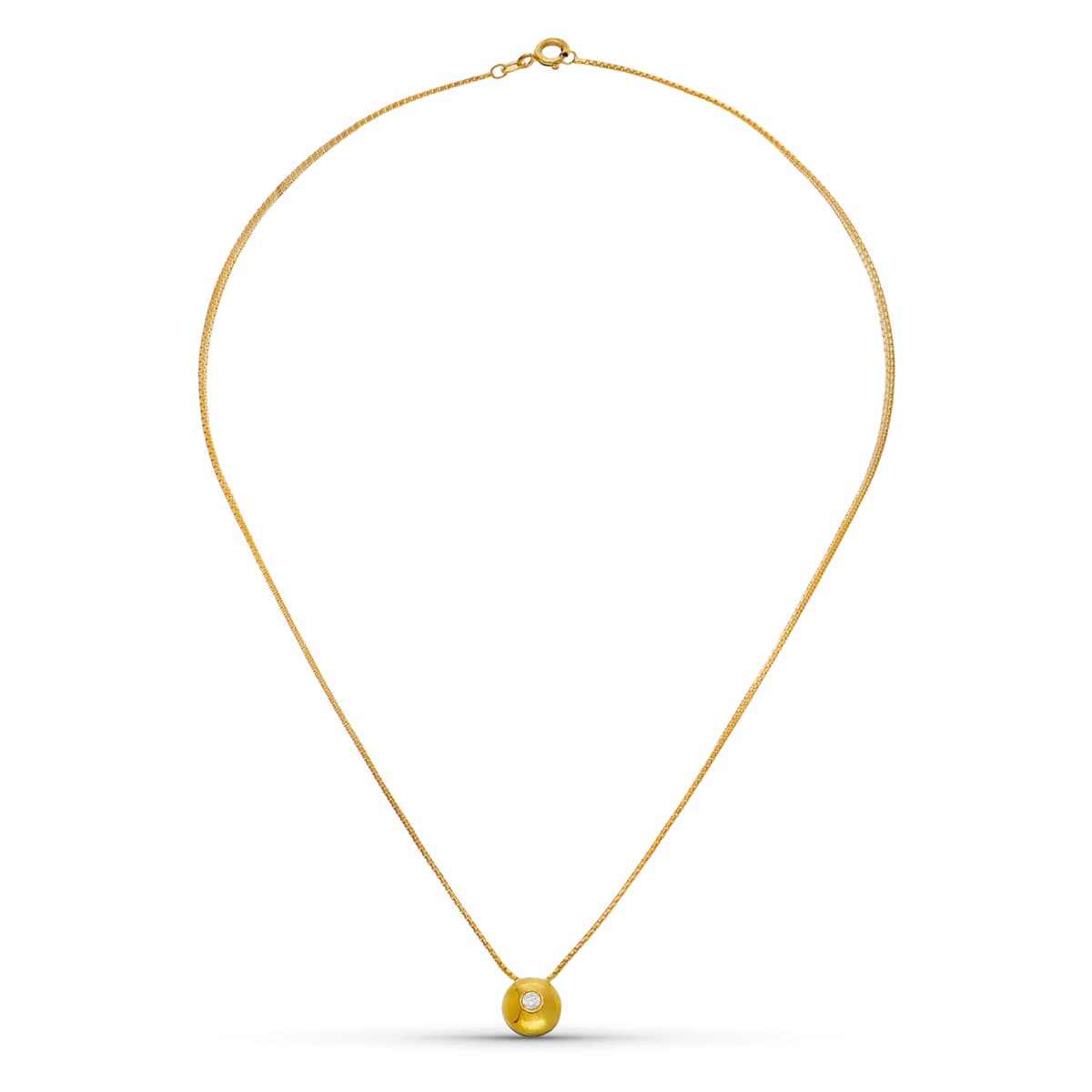 18K GARGANTILLA ORO BICOLOR MOTIVO CIRCONITAS