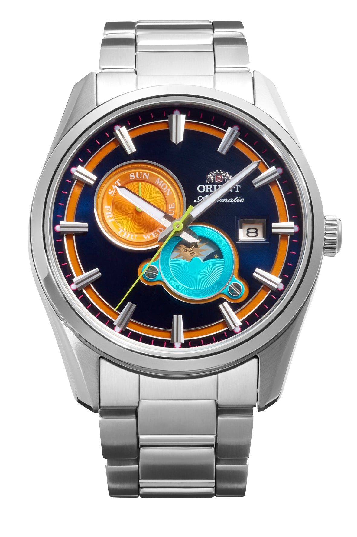 Reloj Orient Automático RA-AK0316L30B, esfera multi-color
