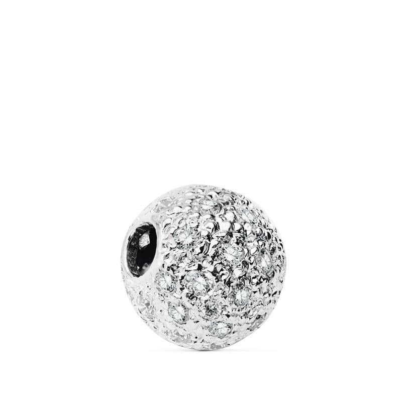 Colgante Bola 11 mm de oro blanco 18K