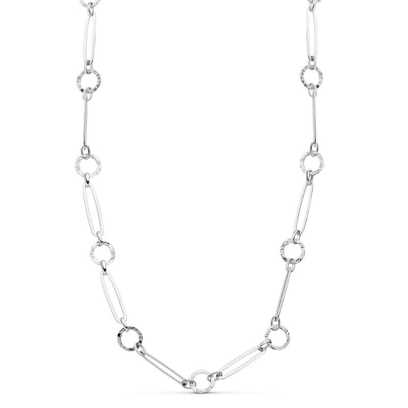 Gargantilla Collar 45 cm de oro blanco 18K