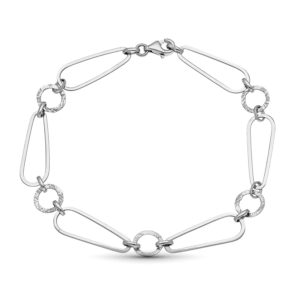 Pulsera Eslabones de oro blanco 18K