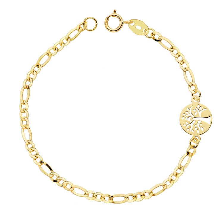 Pulsera Cartier 18 cm Arbol Vida de oro amarillo 18K