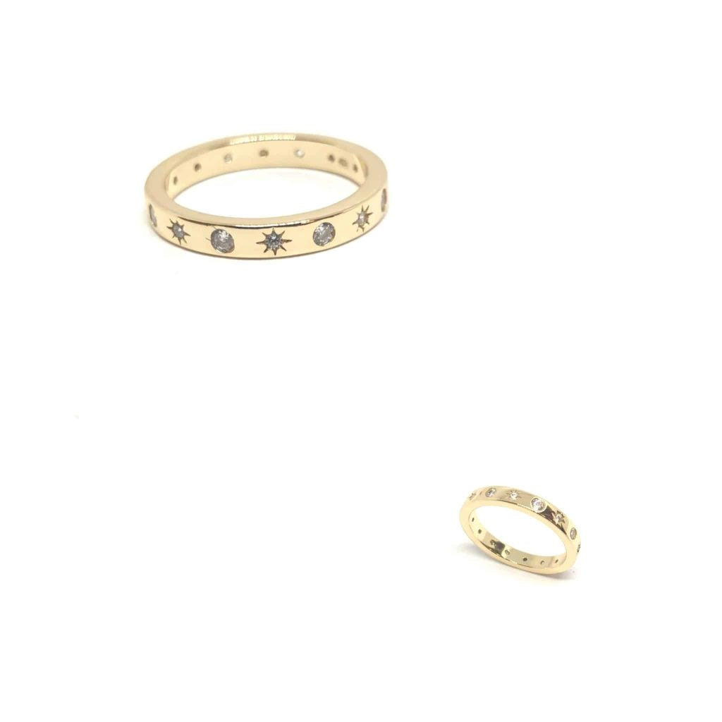 Anillo shine oro de 14 quilates