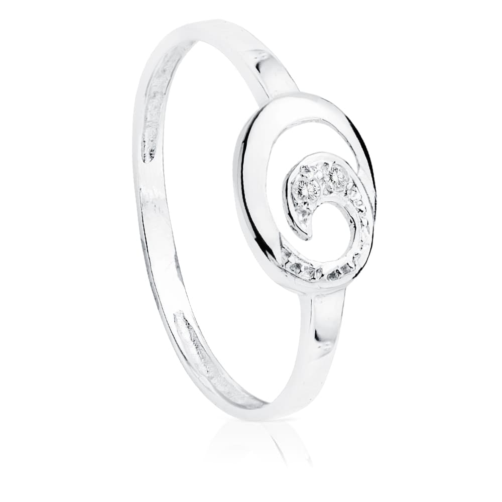 18K SORTIJA ORO BLANCO 2 DIAMANTES NATURALES TALLA BRILLANTE 0.016 QTS. 9X7 MM