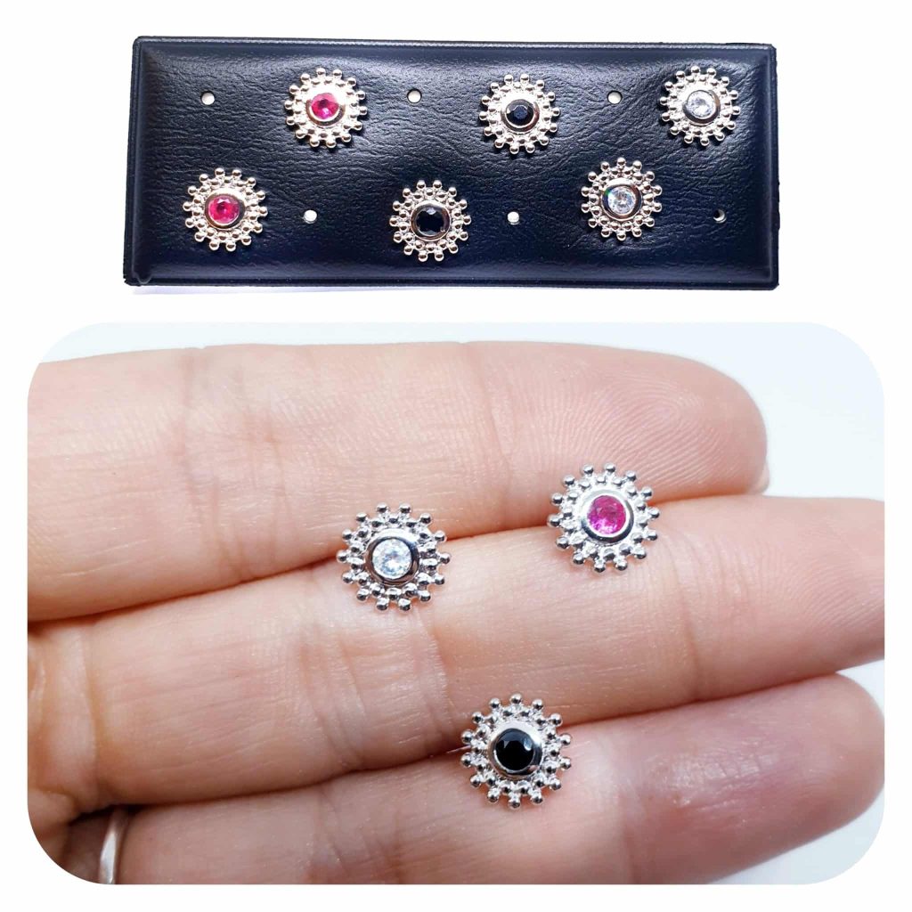 Pendientes primor de plata de ley