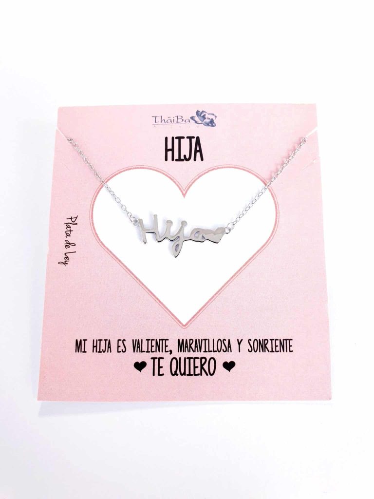 Collar hija de plata de ley