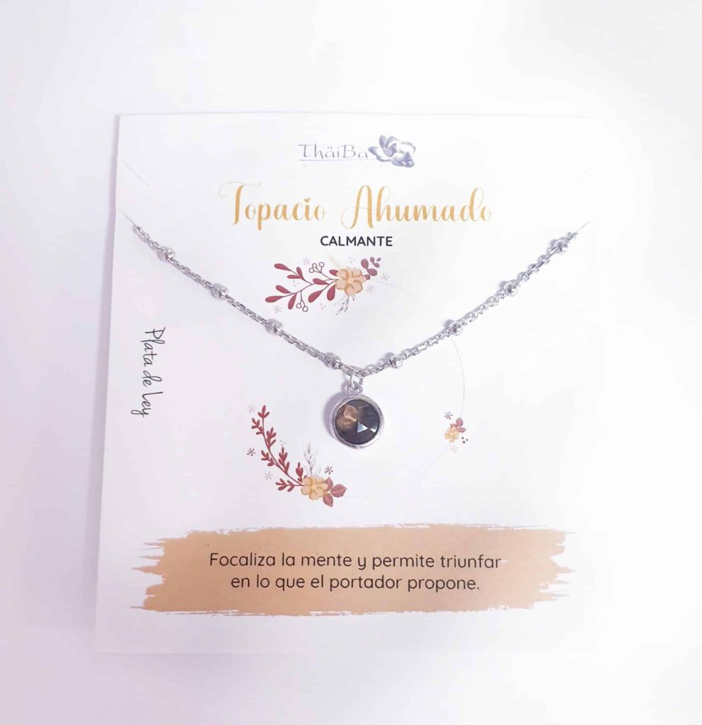 Collar topacio ahumado