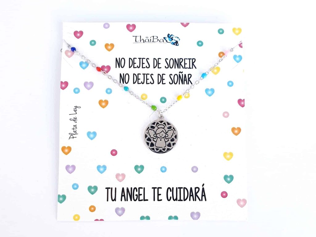 Collar angelito de plata de ley