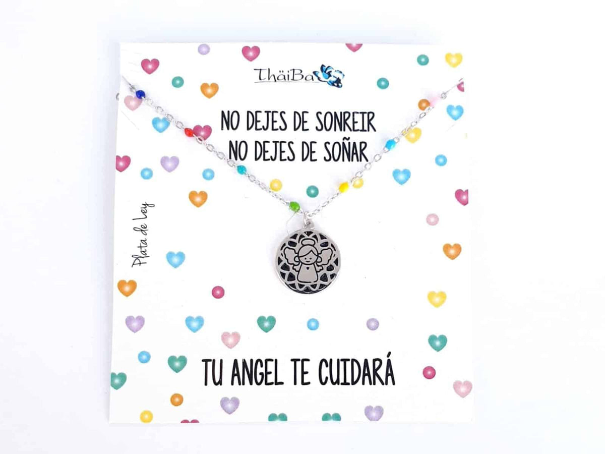 Collar angelito de plata de ley - vista adicional