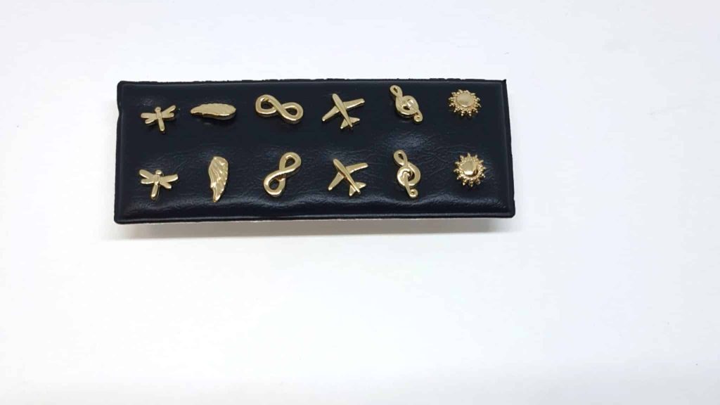 Pendientes happiness oro de 14 quilates
