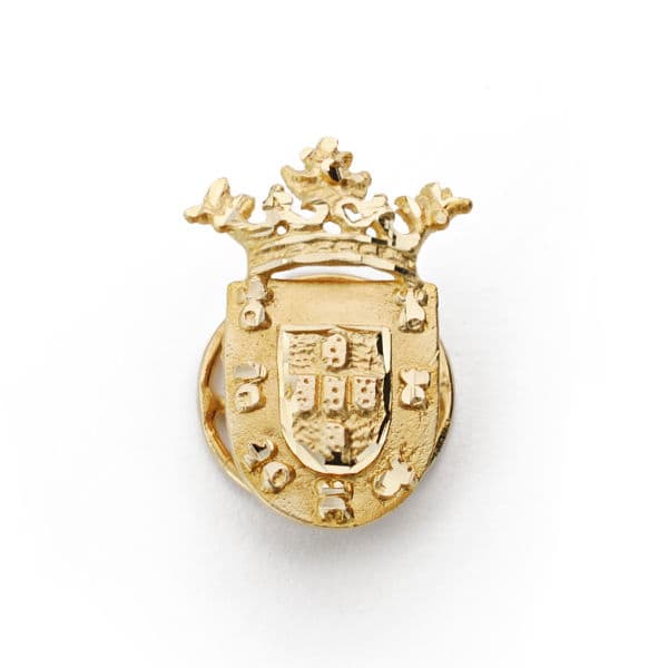 Insignia de Ceuta ( España ) 19 x 13 mm de oro amarillo 18K