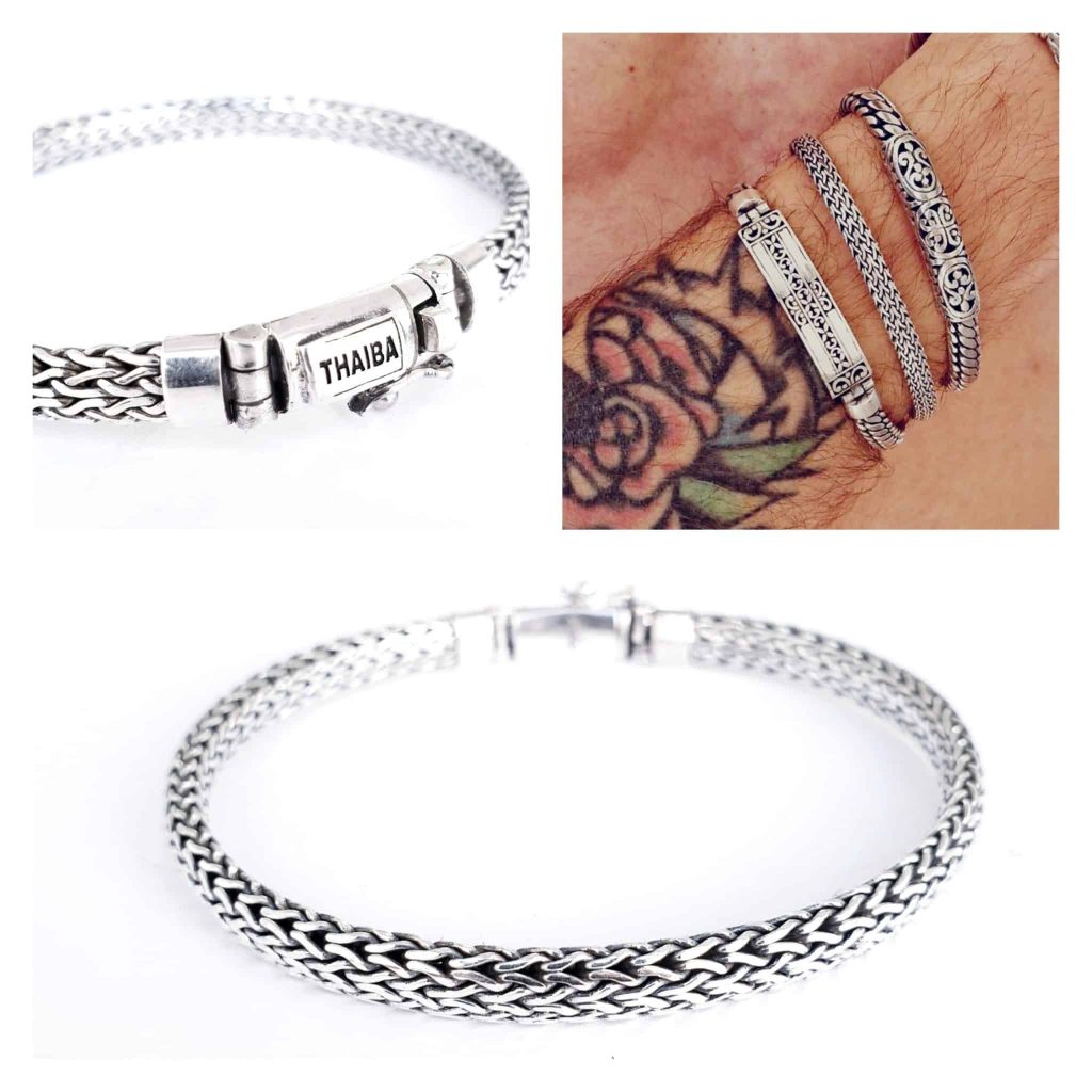 Pulsera hombre Apolo 20 cm de plata de ley