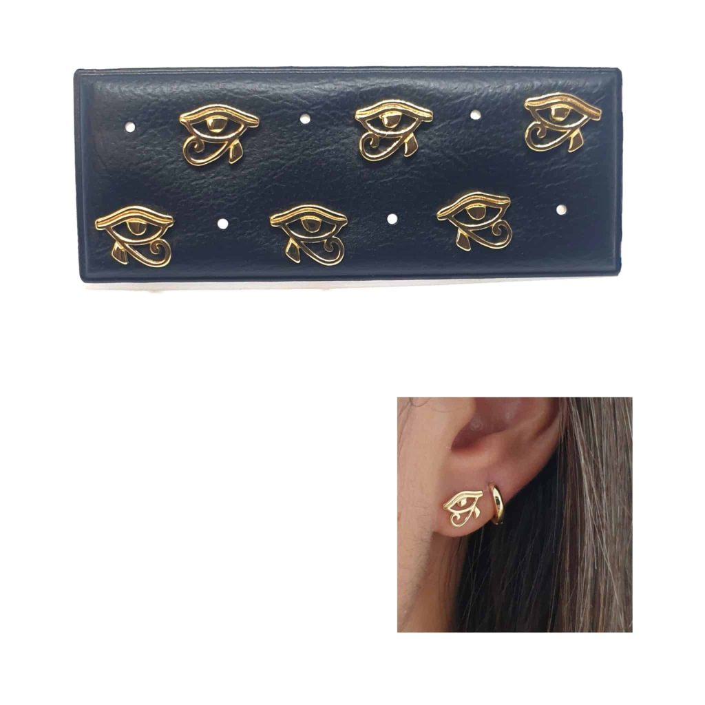 Pendientes oro ojo de Horus de 14 quilates