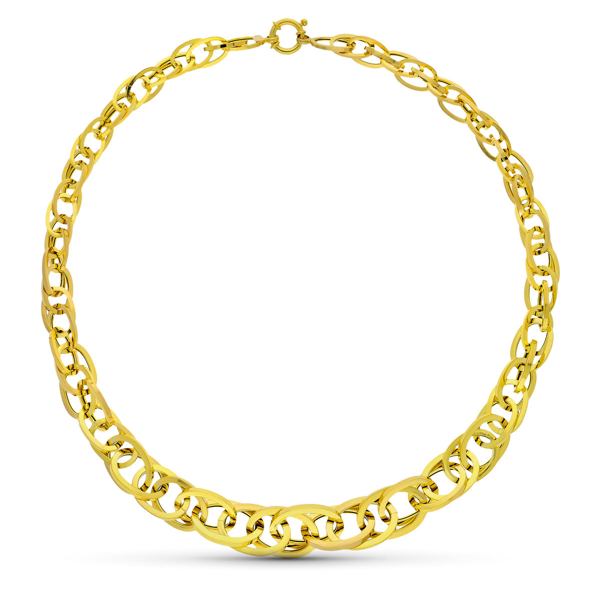 Gargantilla Eslabones 45 cm de oro amarillo 18K