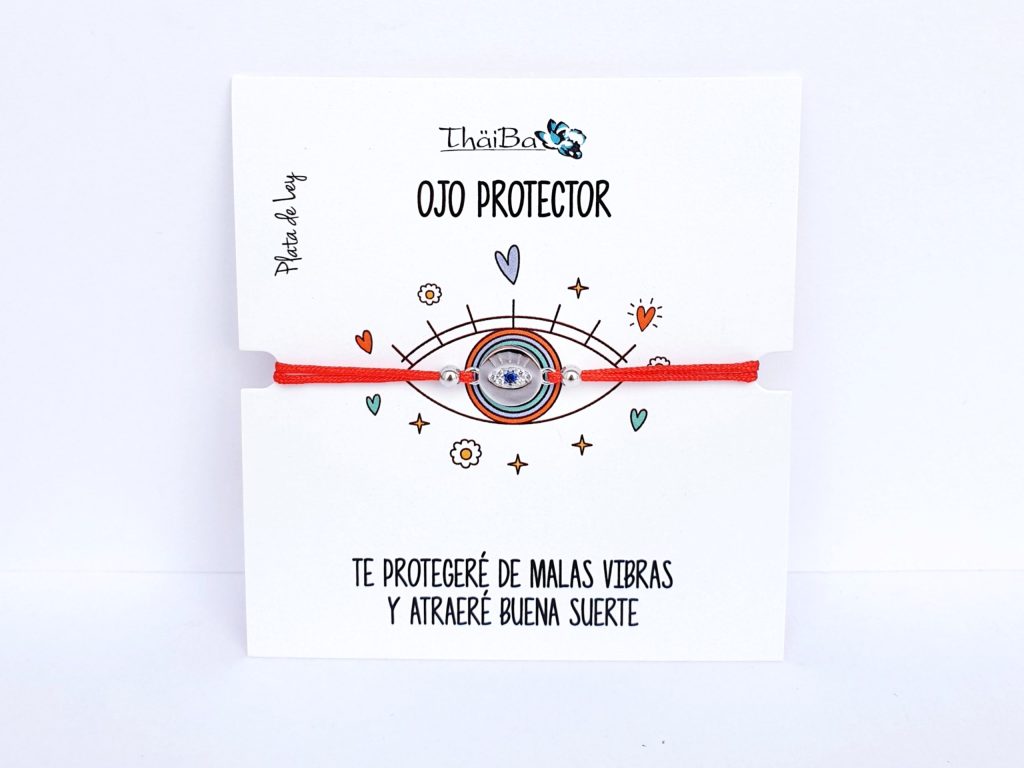 Joyas Con Mensaje - Pul2153 Hilo Rojo Ojo Protecto - Senora