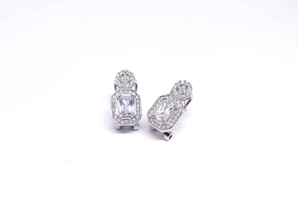 Pendientes omega rectangular