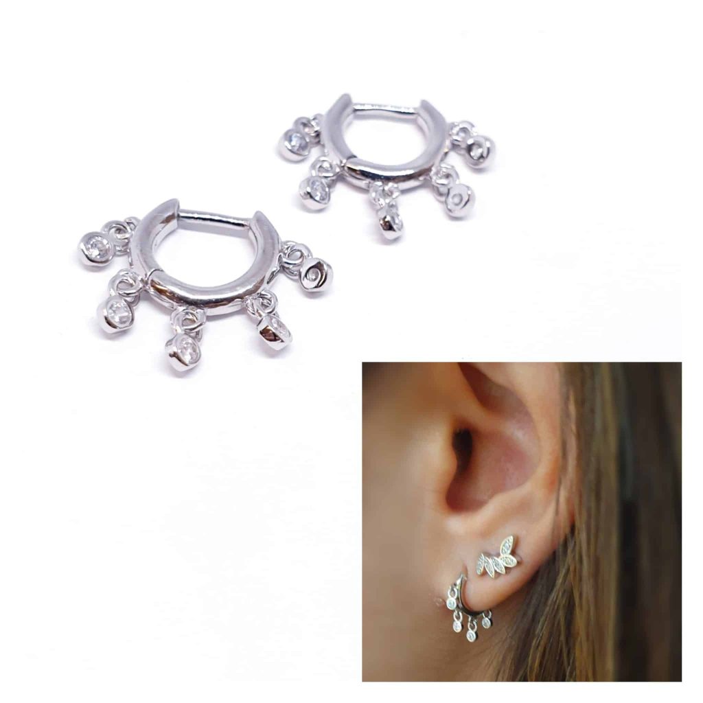 Pendientes Lolitas de plata de ley