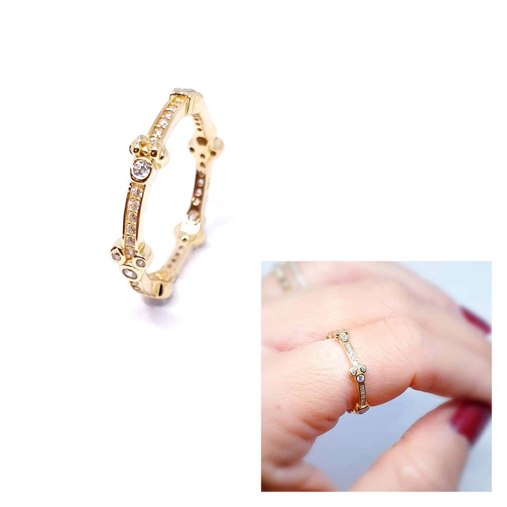 Anillo Mickey oro de 14 quilates